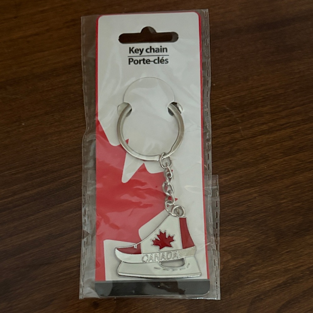 Canada Ice Skate Keychain